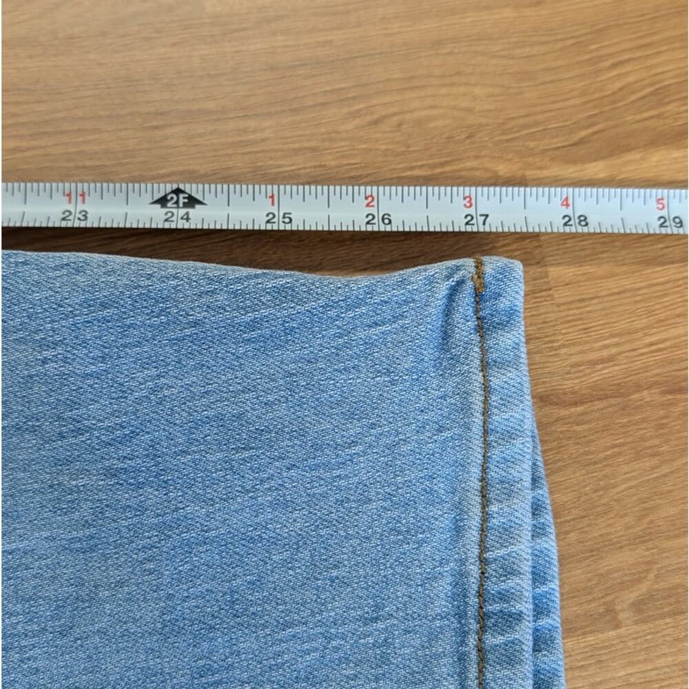 Quince Bella Stretch Barrel Jeans in Cool Blue Womens 26 Denim High-rise Ankle - Picture 9 of 12